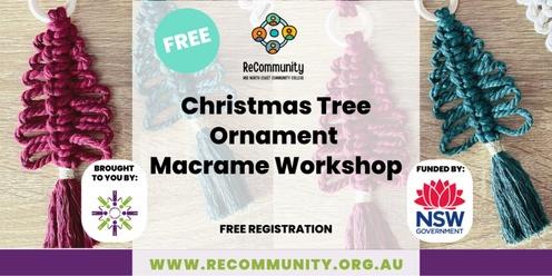 Christmas Tree Ornament Macrame | WAUCHOPE