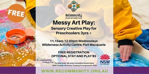 Messy Art Play - Sensory Creative Play for Preschoolers (3yrs +) | PORT MACQUARIE
