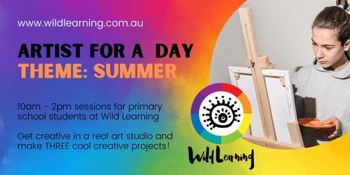 Kids! Be an artist for a day - SUMMER!