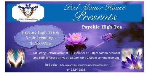 Psychic High Tea Sunday 21st April - 12.30pm Sitting