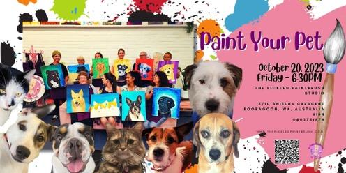 Paint & Sip Party - Paint Your Pet - October 20, 2023