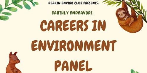 Earthly Endeavours: Careers in Environment Panel