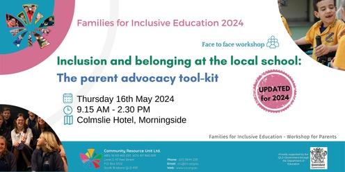 Inclusion and belonging at the local school - The parent advocacy toolkit: Morningside