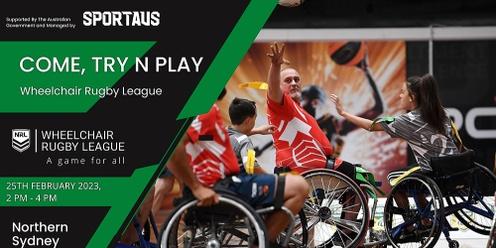 Copy of Come, Try & Play Wheelchair Rugby League - Northern Sydney