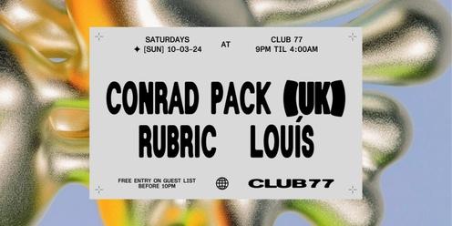 Sundays at 77 w / Conrad Pack (UK), Rubric, Louís