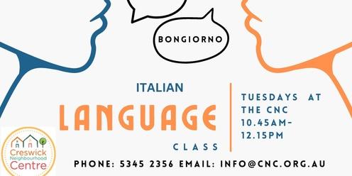 Italian Language Class Term 4