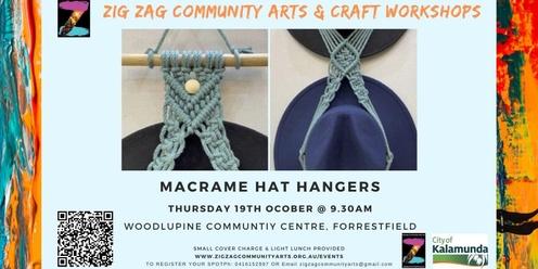 Zig Zag Community Arts & Crafts - Introduction to Macrame (Hat Holder)