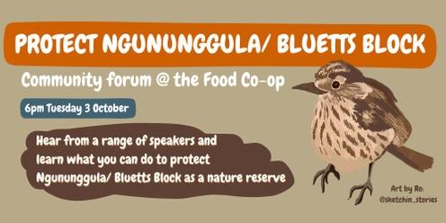 Protect Ngununggula/ Bluetts Block Community Forum 