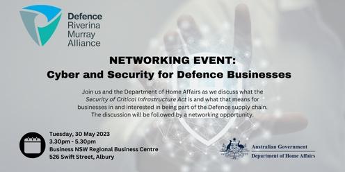 Networking Event - Cyber and Security for Defence Businesses 