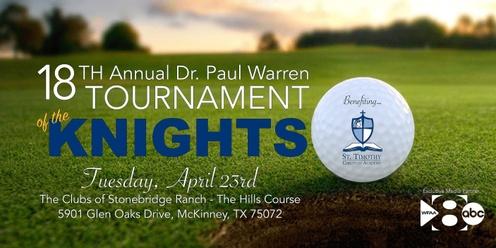 The Dr. Paul Warren Memorial Tournament of the Knights 2024