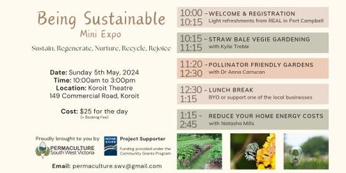 Being Sustainable Mini Expo