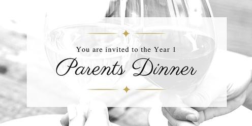 Year 1 Parents and Guardians Dinner 