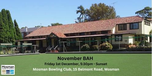 November Business After Hours (BAH) - Mosman Bowling Club