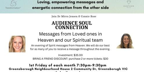 Copy of An Evening of Soul Connections with Connie Rose & Dr Mirra Jensen
