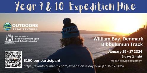 Expedition 3 Day Hike Jan 15 - 17 2024