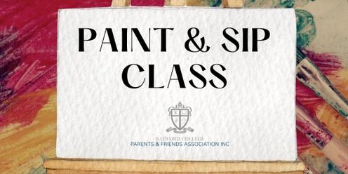 Radford College Parents & Friends Paint & Sip Class 