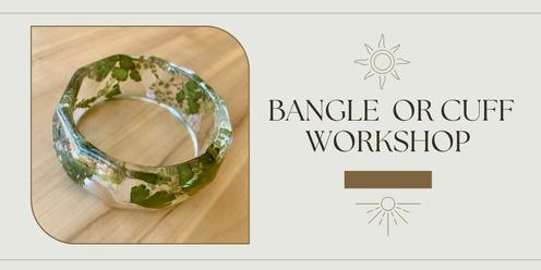 Resin Botanical Bangle or Cuff Workshop