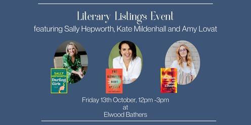 Literary Listings presents Sally Hepworth, Kate Mildenhall & Amy Lovat in conversation