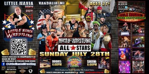 Vandalia, MI - Micro-Wrestling All * Stars: Little Mania Rips Through the Ring!