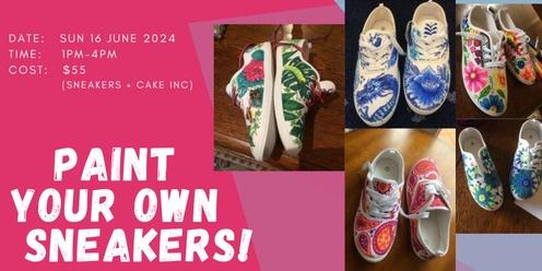 Paint your own sneakers fundraiser!