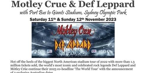 Motely Crue & Def Leppard with Port Bus
