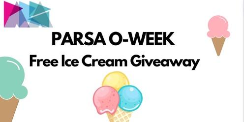 PARSA O-WEEK Free Ice-Cream Giveaway