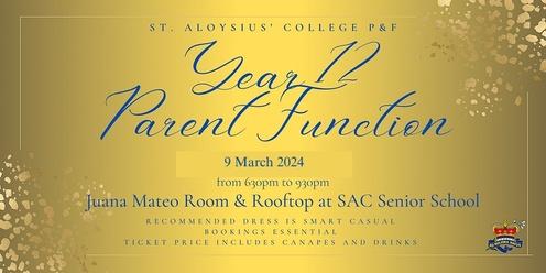 St. Aloysius' College P&F Year 12 Parent Function 2024
