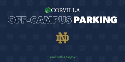 Corvilla's 2024 Notre Dame Football Off Campus Parking