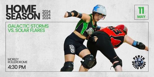 Perth Roller Derby 2024 Home Season | Bout 1 Galactic Storms vs. Solar Flares