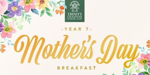 Year 7 Mother's Day Breakfast 2024