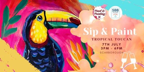 Tropical Toucan - Sip & Paint @ Scarborough Beach Bar