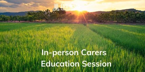In Person Carers Education Session - June 13th