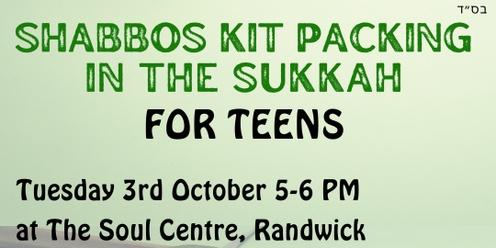 Teen Shabbos Kit Packing