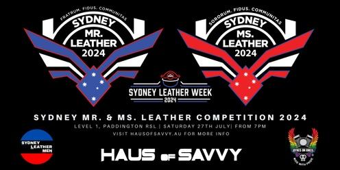 Sydney Mr. & Ms. Leather 2024 