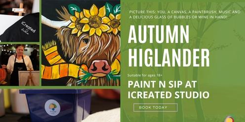 Paint n Sip Class - Autumn Highlander