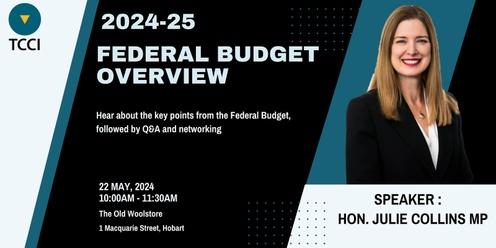 Federal Budget overview with the Hon. Julie Collins MP