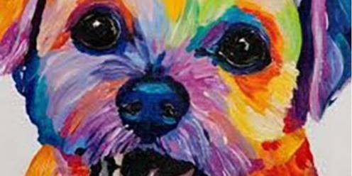 Casino Kids Painting Class Colourful Doggy on 10th July - Creative Kids Vouchers Expire 30th June 23 - So Book Now!