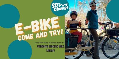 E-Bike Come and Try at Whitlam Place