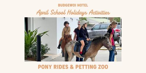 Pony Rides & Petting Zoo - School Holiday Activity at The Budgie