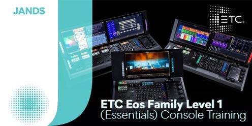 ETC Eos Family Day 1 (Essentials) Console Training - Brisbane