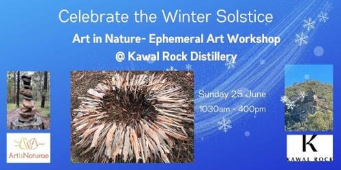 Winter Solstice Ephemeral Art Workshop