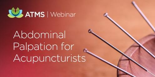 Webinar: Abdominal Palpation for Acupuncturists