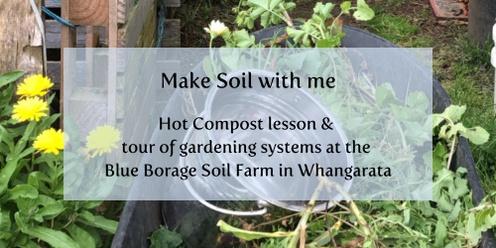 VIP hot compost build & garden tour