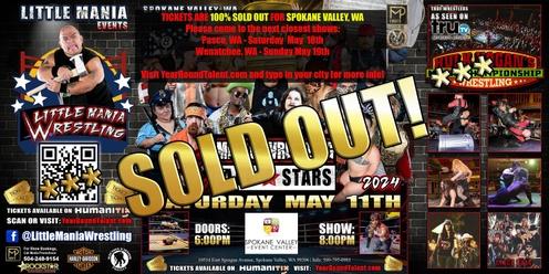 Spokane Valley, WA - Micro-Wrestling All * Stars: Little Mania Rips Through the Ring!