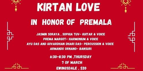 KIRTAN LOVE - in Honor of Premala- with an all-star band