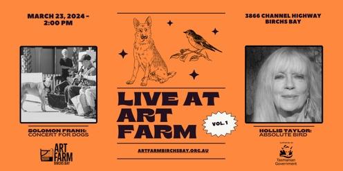 Live at Art Farm - Vol 1 - Hollis Taylor, Solomon Frank & Alex Last