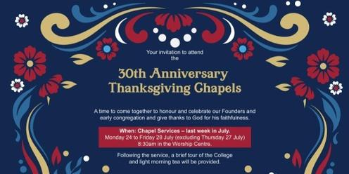 Thanksgiving Chapel Service