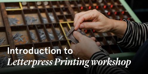 Sydney Rare Book Week | Introduction to Letterpress Printing workshop (morning)