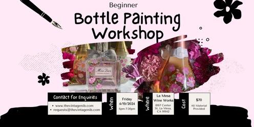 Bottle Painting for Beginners at La Mesa Wine Works