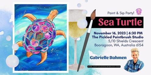 Paint & Sip Party - Sea Turtle - November 16, 2023